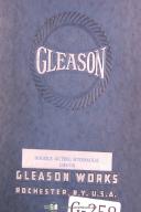 Gleason-Gleason Double Acting Hydraulic Chuck, Operating Instructions Manual-Gleason Chucks-01